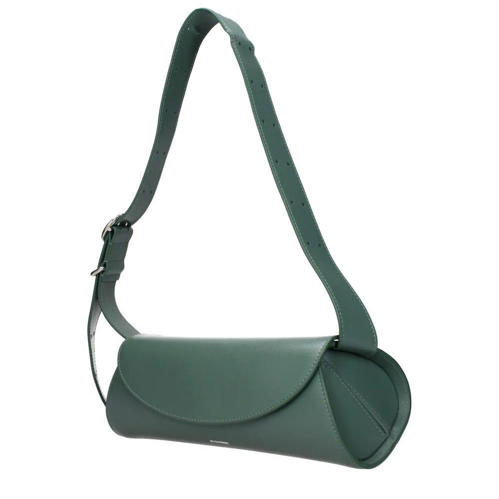 Jil Sander Sample Sale | Jil Sander Green Leather Crossbody Bag - | Designer outlet