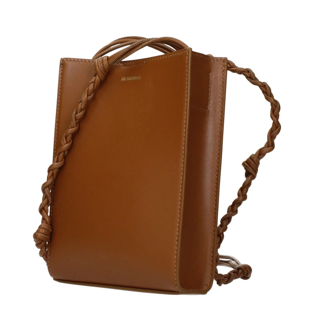 Jil Sander Sample Sale | Jil Sander Brown Leather Crossbody Bag - | Designer outlet