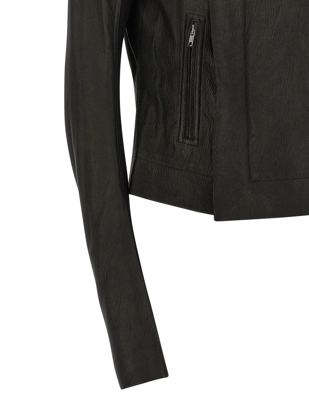 Rick Owens Sample Sale | Rick Owens Black Lamb Leather Leather Jacket - | Designer outlet
