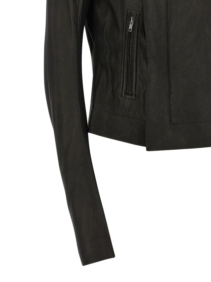 Rick Owens Sample Sale | Rick Owens Black Lamb Leather Leather Jacket - | Designer outlet