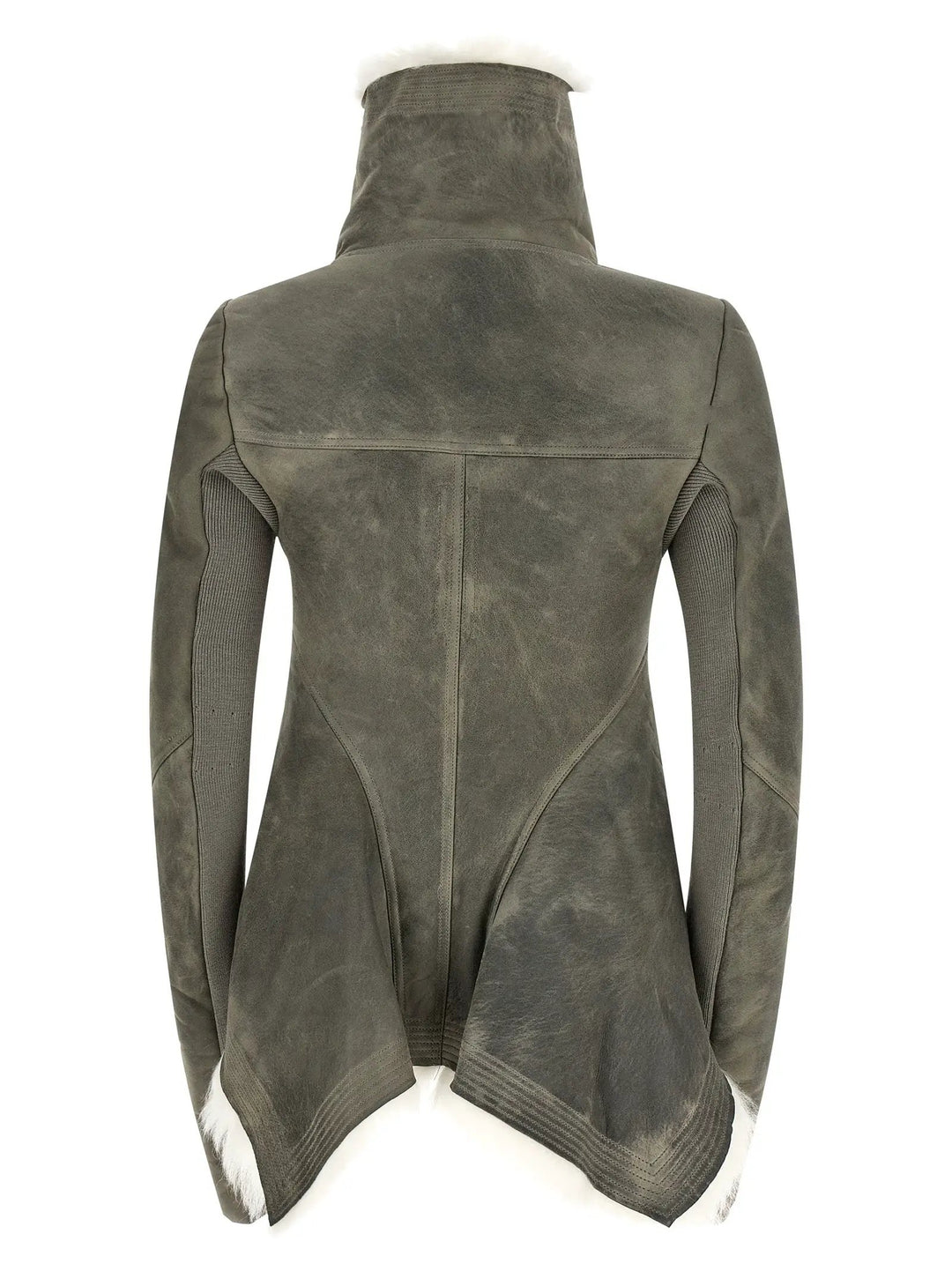 Rick Owens Sample Sale | Rick Owens Gray Lamb Fur Leather Jacket - | Designer outlet
