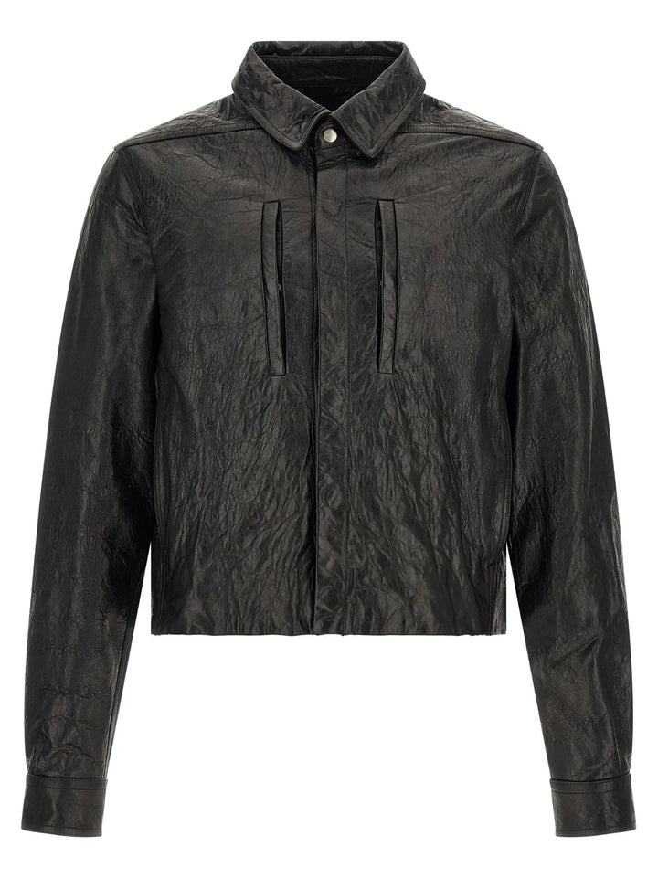 Rick Owens Sample Sale | Rick Owens Black Lamb Leather Leather Jacket - | Designer outlet