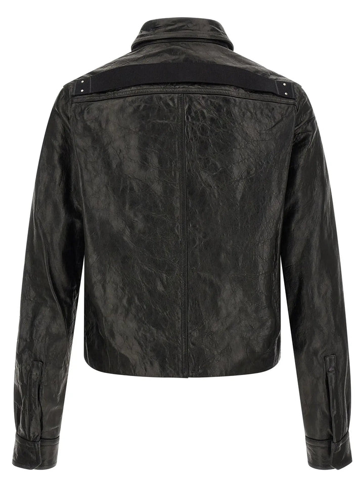 Rick Owens Sample Sale | Rick Owens Black Lamb Leather Leather Jacket - | Designer outlet