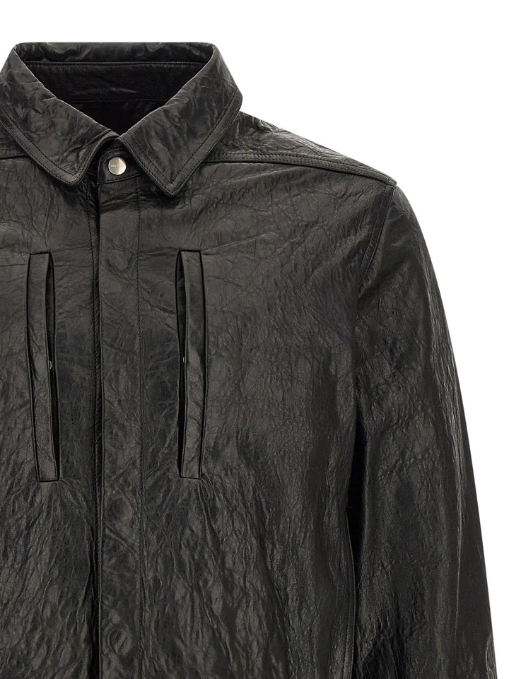 Rick Owens Sample Sale | Rick Owens Black Lamb Leather Leather Jacket - | Designer outlet