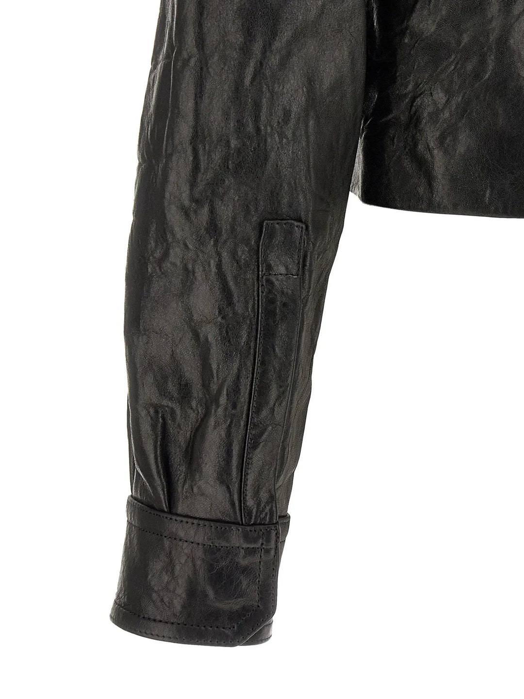 Rick Owens Sample Sale | Rick Owens Black Lamb Leather Leather Jacket - | Designer outlet