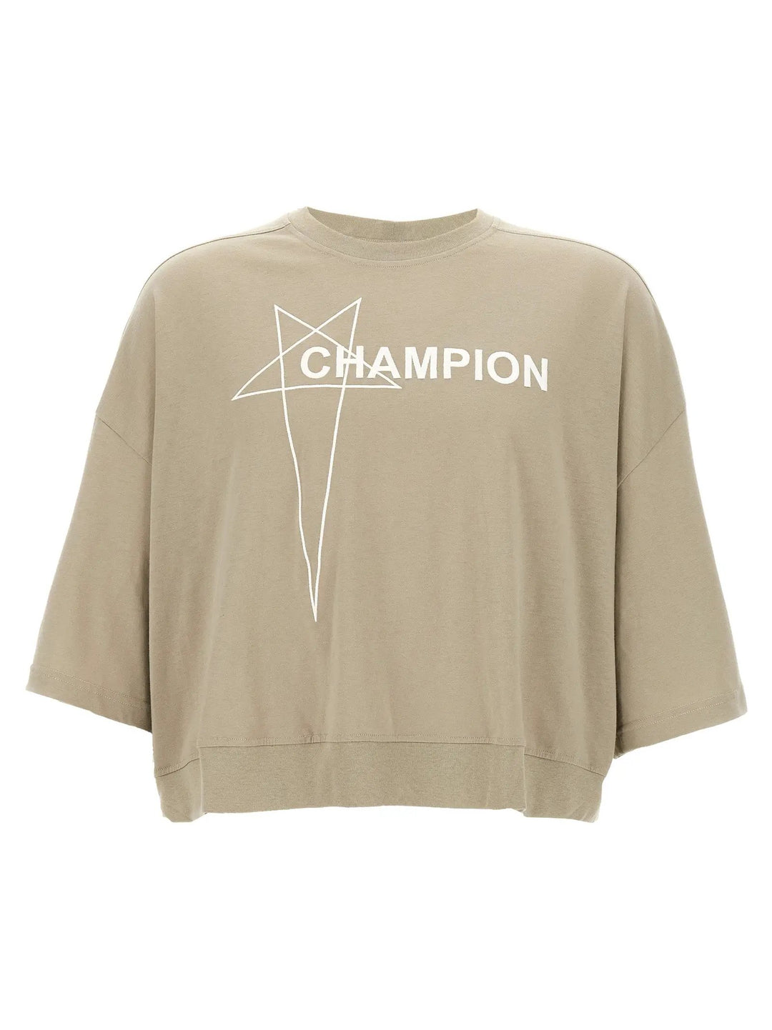 Rick Owens Sample Sale | Rick Owens Gray Cotton T-Shirt - | Designer outlet