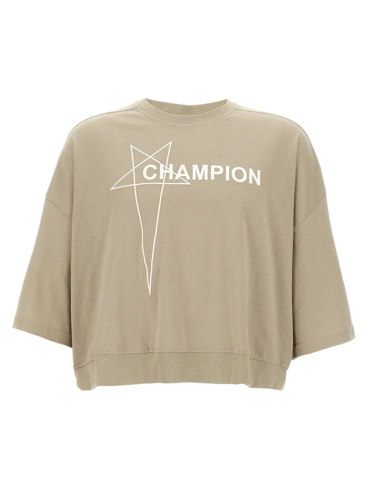 Rick Owens Sample Sale | Rick Owens Gray Cotton T-Shirt - | Designer outlet