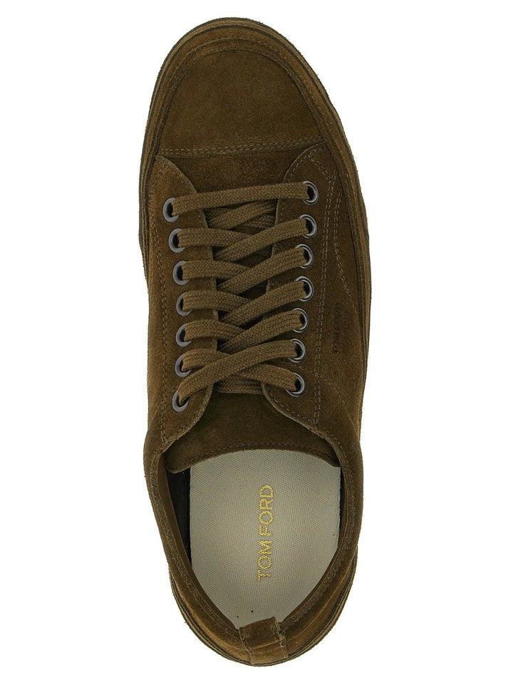 Tom Ford Sample Sale | Tom Ford Bicolor Leather Low Top Sneakers - | Designer outlet
