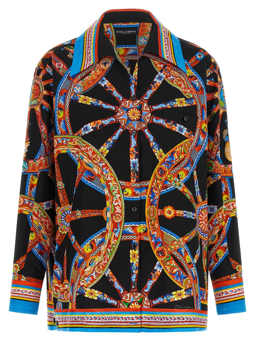 Dolce &amp; Gabbana Sample Sale | Dolce &amp; Gabbana Multicolor Cotton Blouse - | Designer outlet