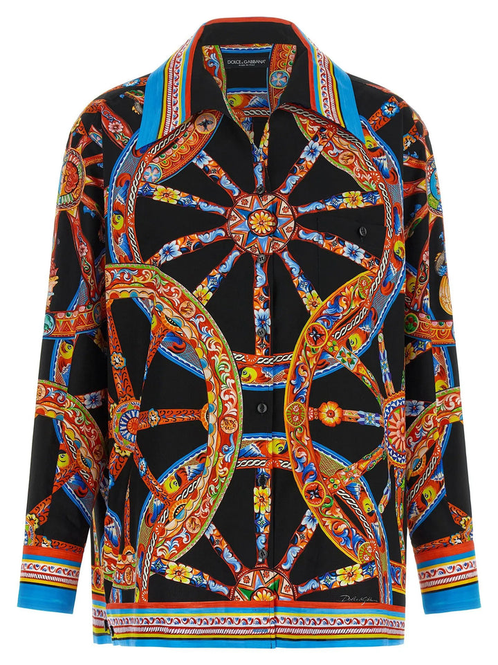 Dolce &amp; Gabbana Sample Sale | Dolce &amp; Gabbana Multicolor Cotton Blouse - | Designer outlet