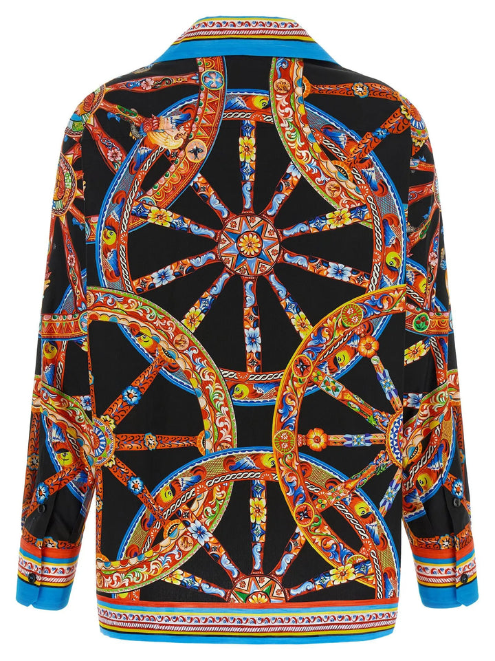 Dolce &amp; Gabbana Sample Sale | Dolce &amp; Gabbana Multicolor Cotton Blouse - | Designer outlet