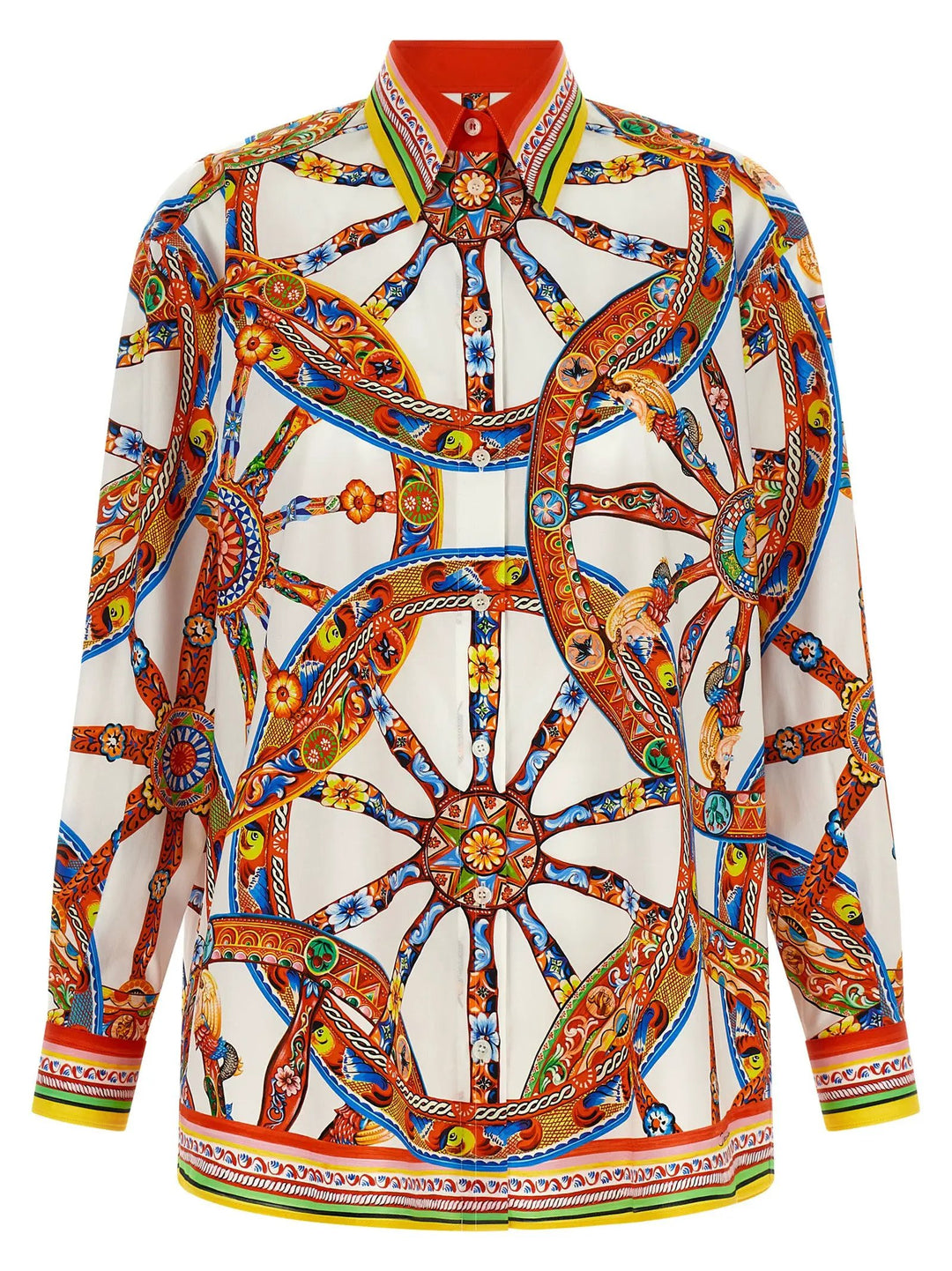 Dolce &amp; Gabbana Sample Sale | Dolce &amp; Gabbana Multicolor Cotton Blouse - | Designer outlet