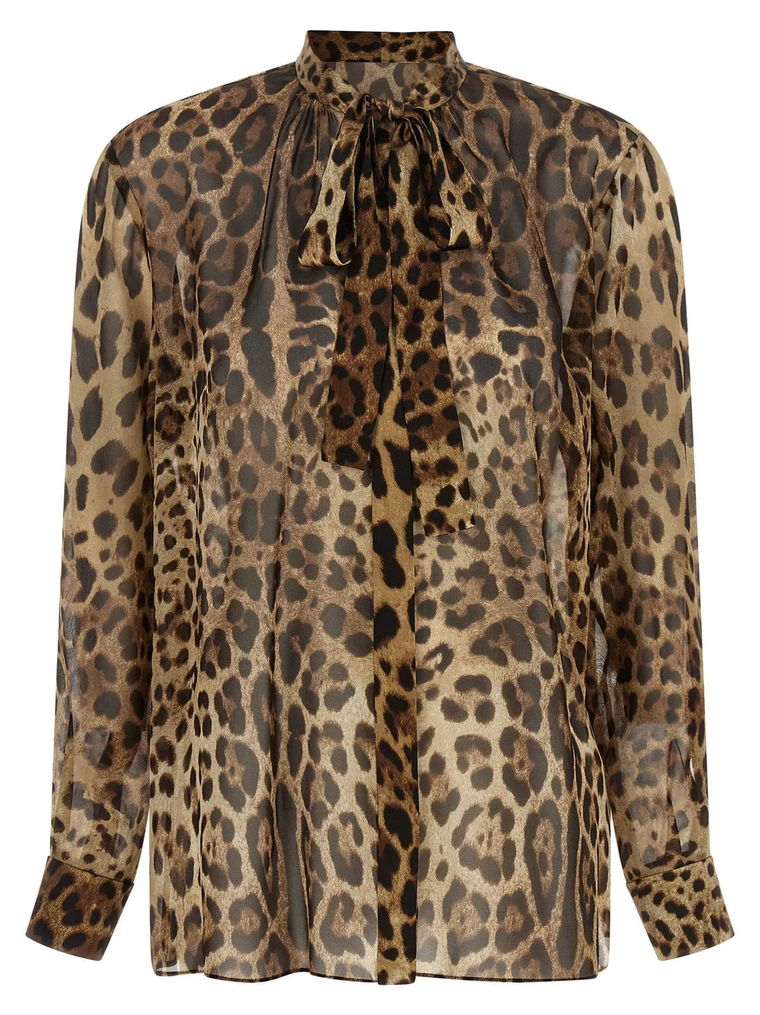 Dolce &amp; Gabbana Sample Sale | Dolce &amp; Gabbana Brown Silk Blouse - | Designer outlet