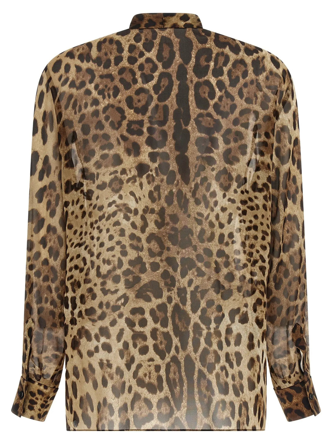 Dolce &amp; Gabbana Sample Sale | Dolce &amp; Gabbana Brown Silk Blouse - | Designer outlet