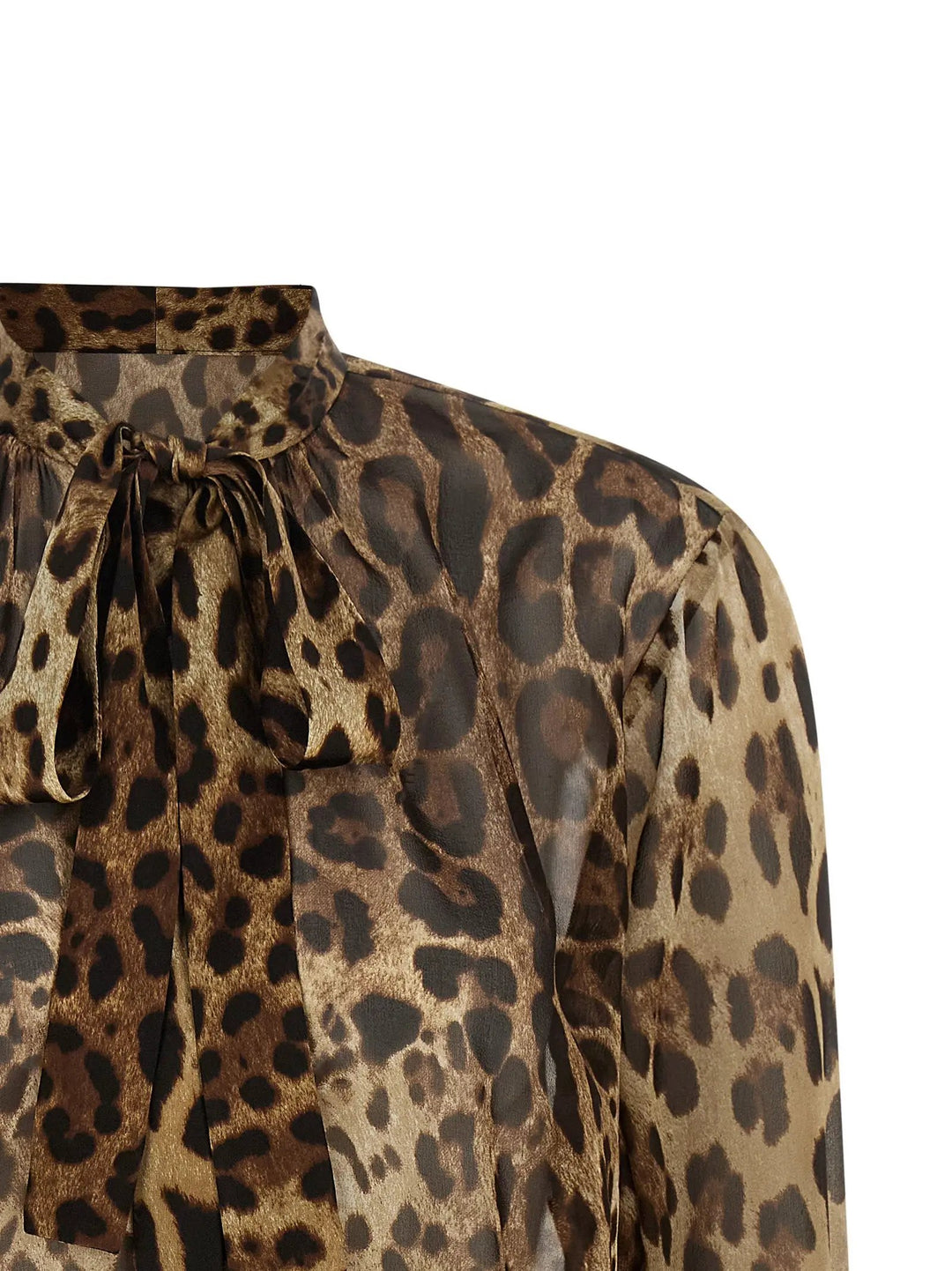 Dolce &amp; Gabbana Sample Sale | Dolce &amp; Gabbana Brown Silk Blouse - | Designer outlet
