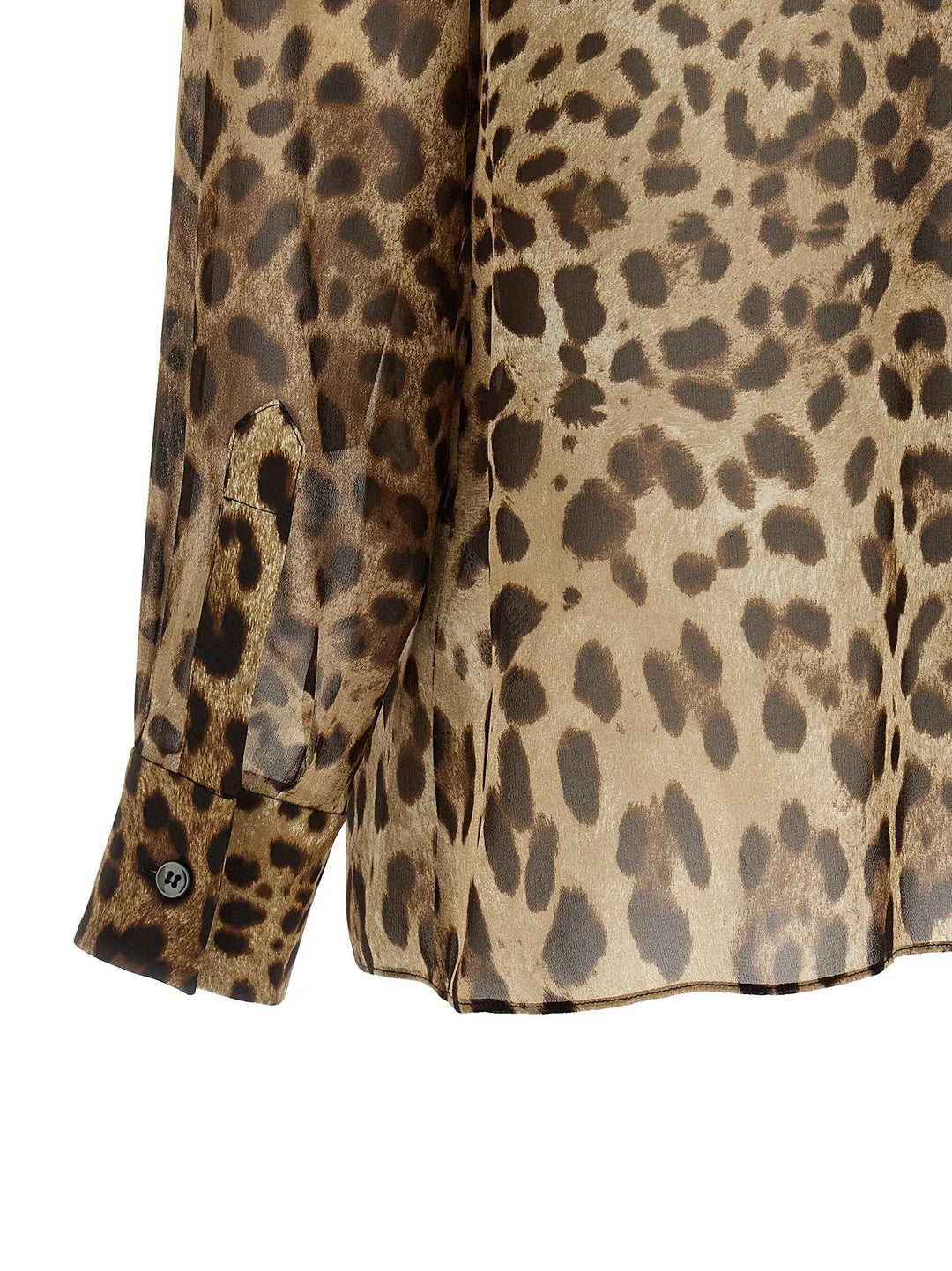 Dolce &amp; Gabbana Sample Sale | Dolce &amp; Gabbana Brown Silk Blouse - | Designer outlet