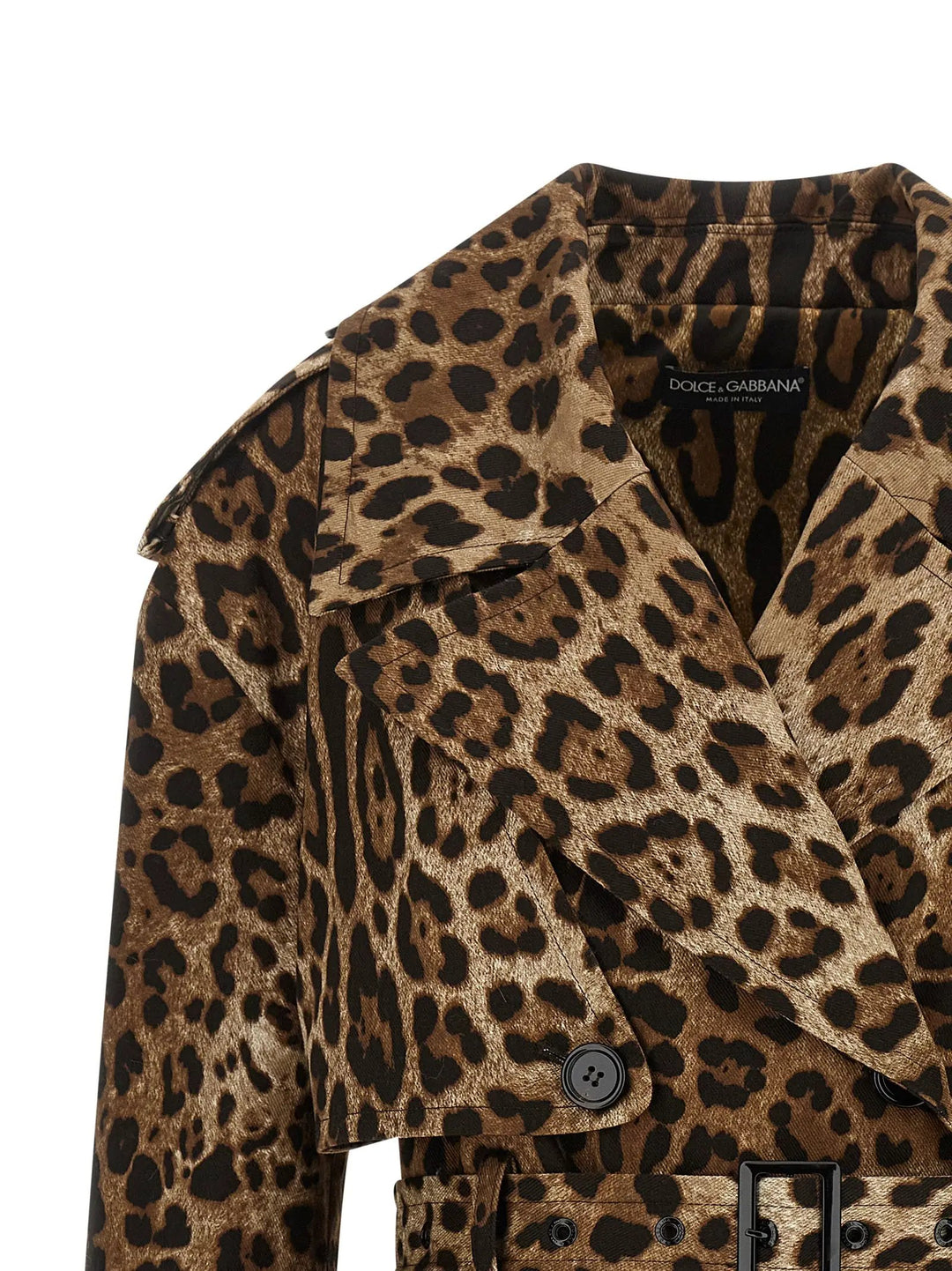 Dolce &amp; Gabbana Sample Sale | Dolce &amp; Gabbana Brown Cotton Coat - | Designer outlet