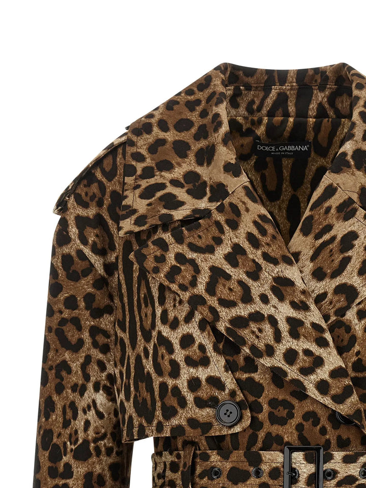 Dolce &amp; Gabbana Sample Sale | Dolce &amp; Gabbana Brown Cotton Coat - | Designer outlet