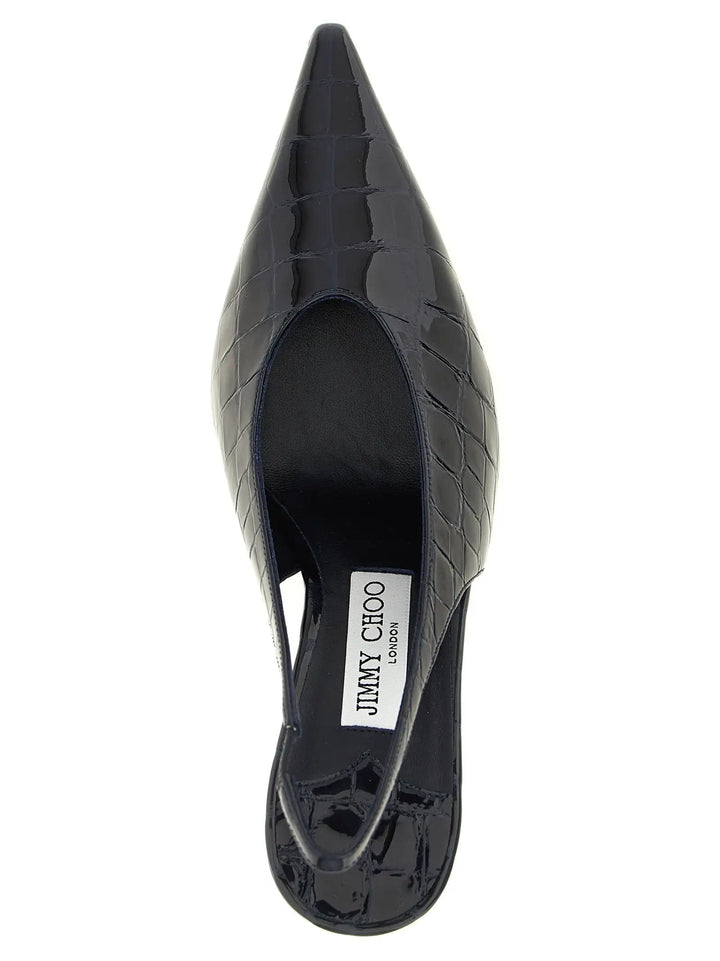 Jimmy Choo Sample Sale | Jimmy Choo Blue Leather High Heel Pumps - | Designer outlet