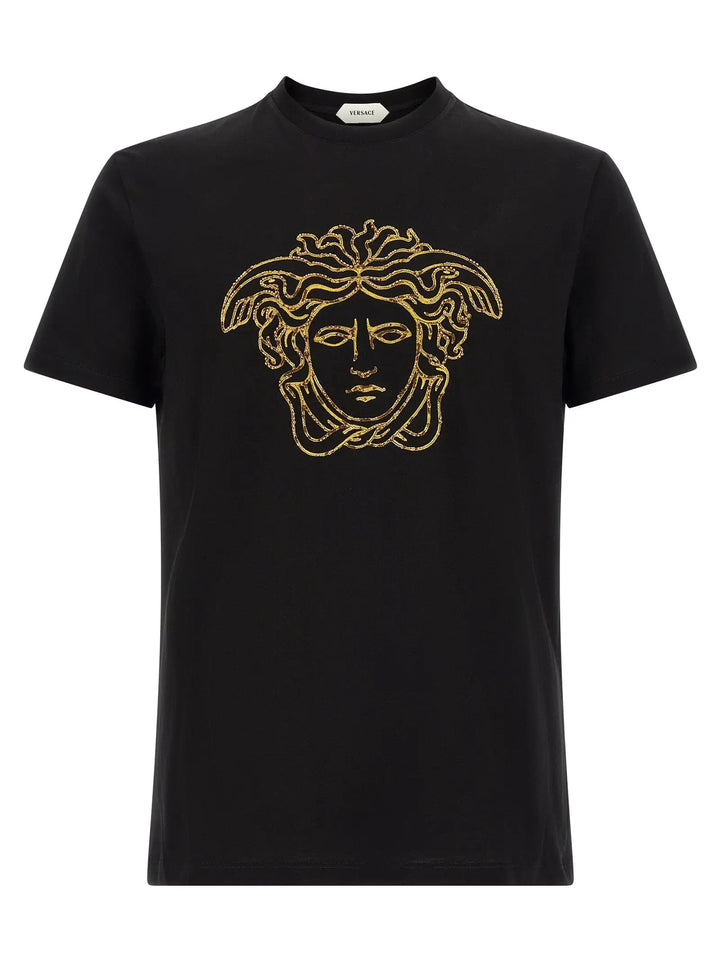 Versace Sample Sale | Versace Black Cotton T-Shirt - | Designer outlet