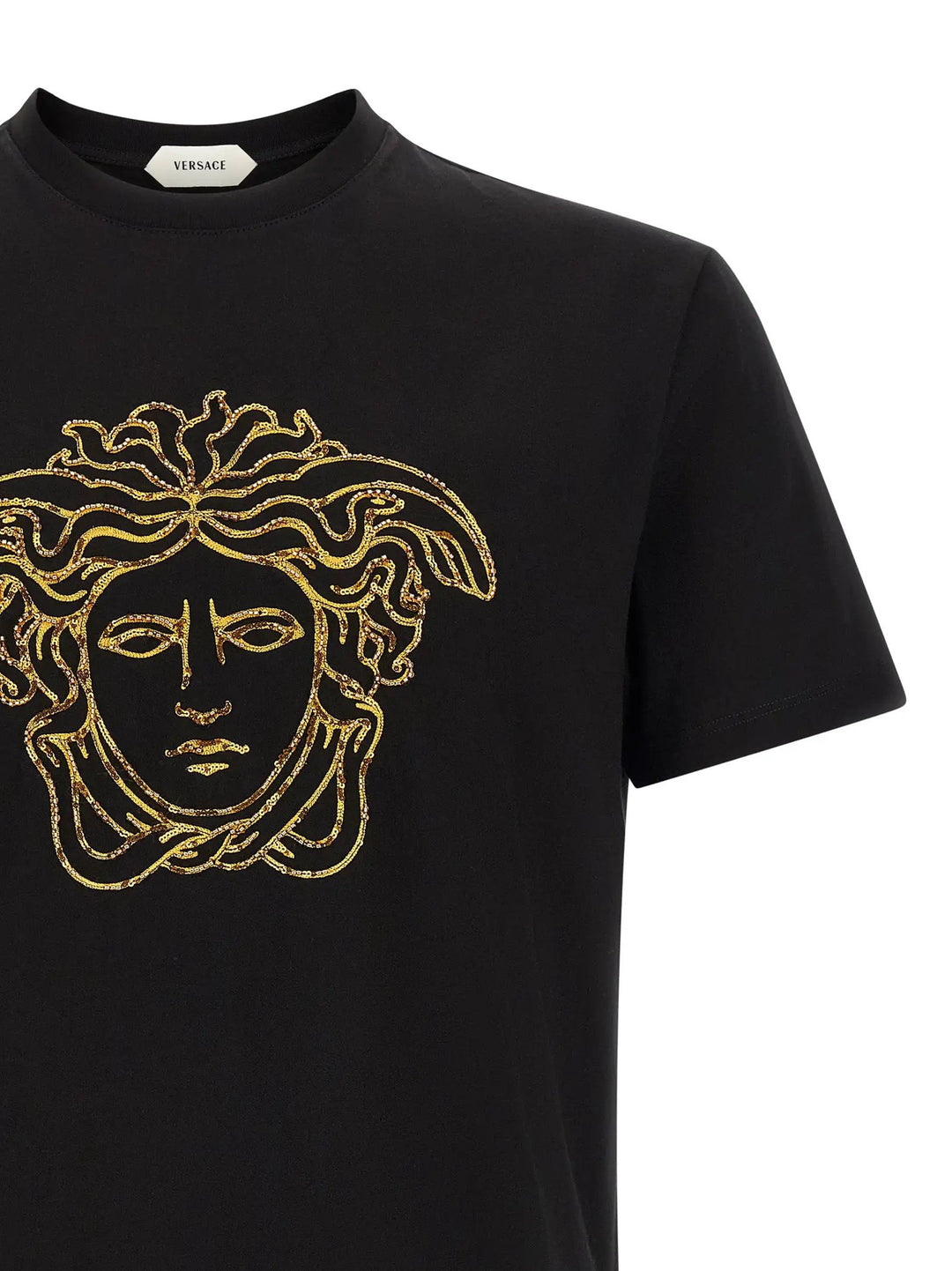 Versace Sample Sale | Versace Black Cotton T-Shirt - | Designer outlet