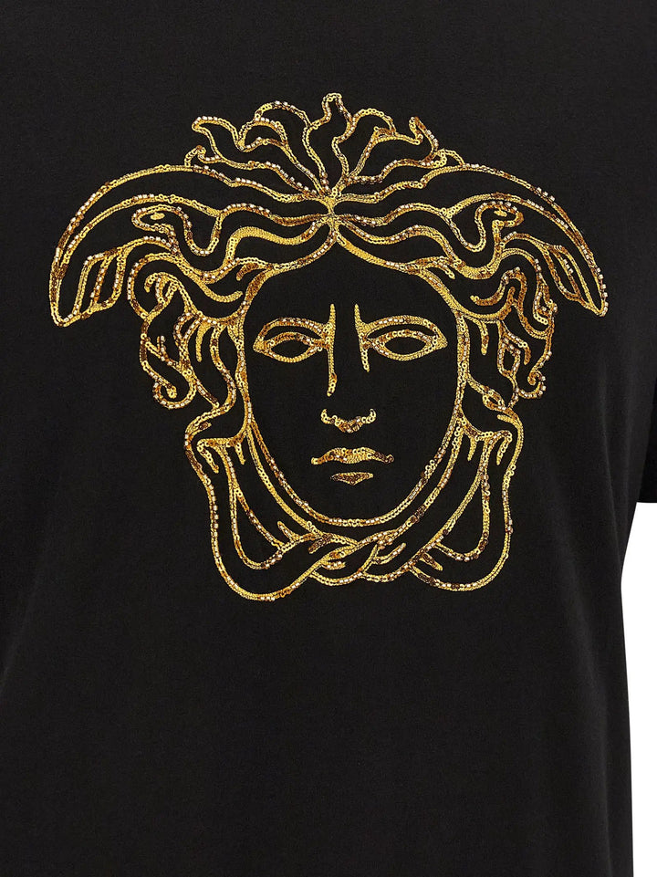 Versace Sample Sale | Versace Black Cotton T-Shirt - | Designer outlet
