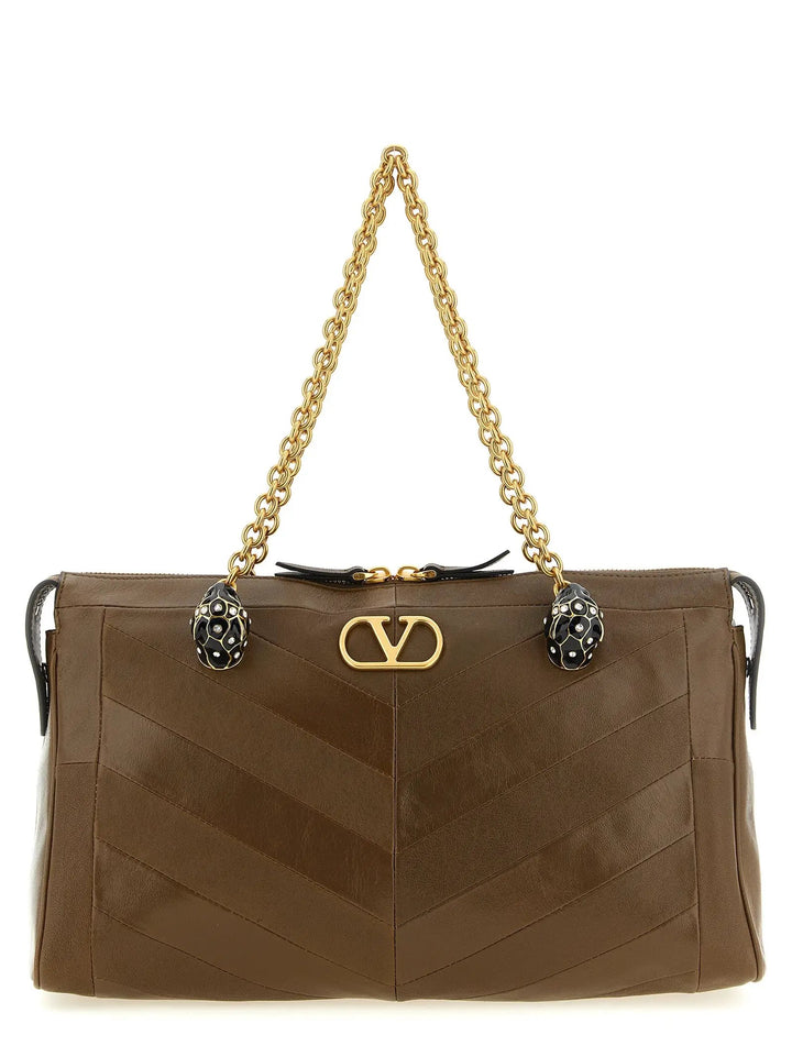 Valentino Garavani Sample Sale | Valentino Garavani Brown Lamb Leather Shoulder Bag - | Designer outlet