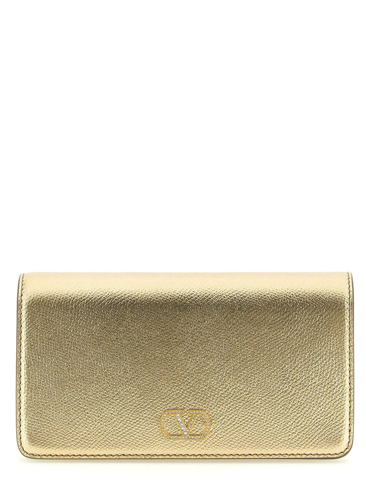 Valentino Garavani Sample Sale | Valentino Garavani Gold Calfskin Crossbody Bag - | Designer outlet