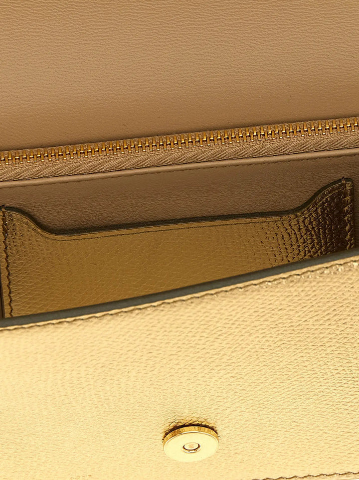 Valentino Garavani Sample Sale | Valentino Garavani Gold Calfskin Crossbody Bag - | Designer outlet