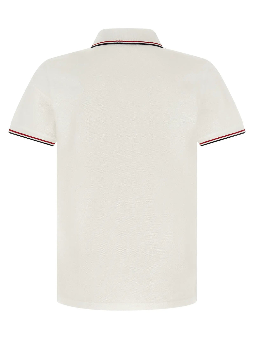Moncler Sample Sale | Moncler White Cotton Polo Shirt - | Designer outlet