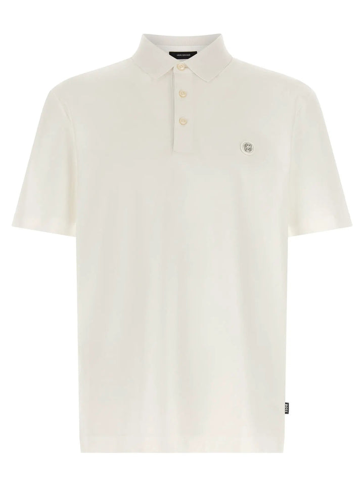 Hugo Boss Sample Sale | Hugo Boss White Cotton Polo Shirt - | Designer outlet