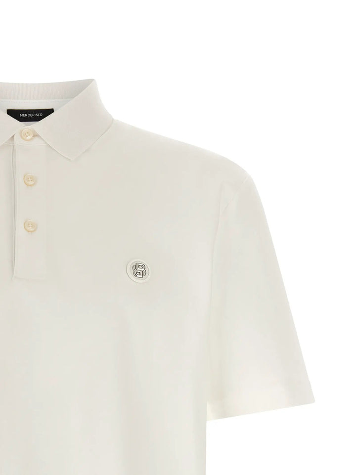 Hugo Boss Sample Sale | Hugo Boss White Cotton Polo Shirt - | Designer outlet