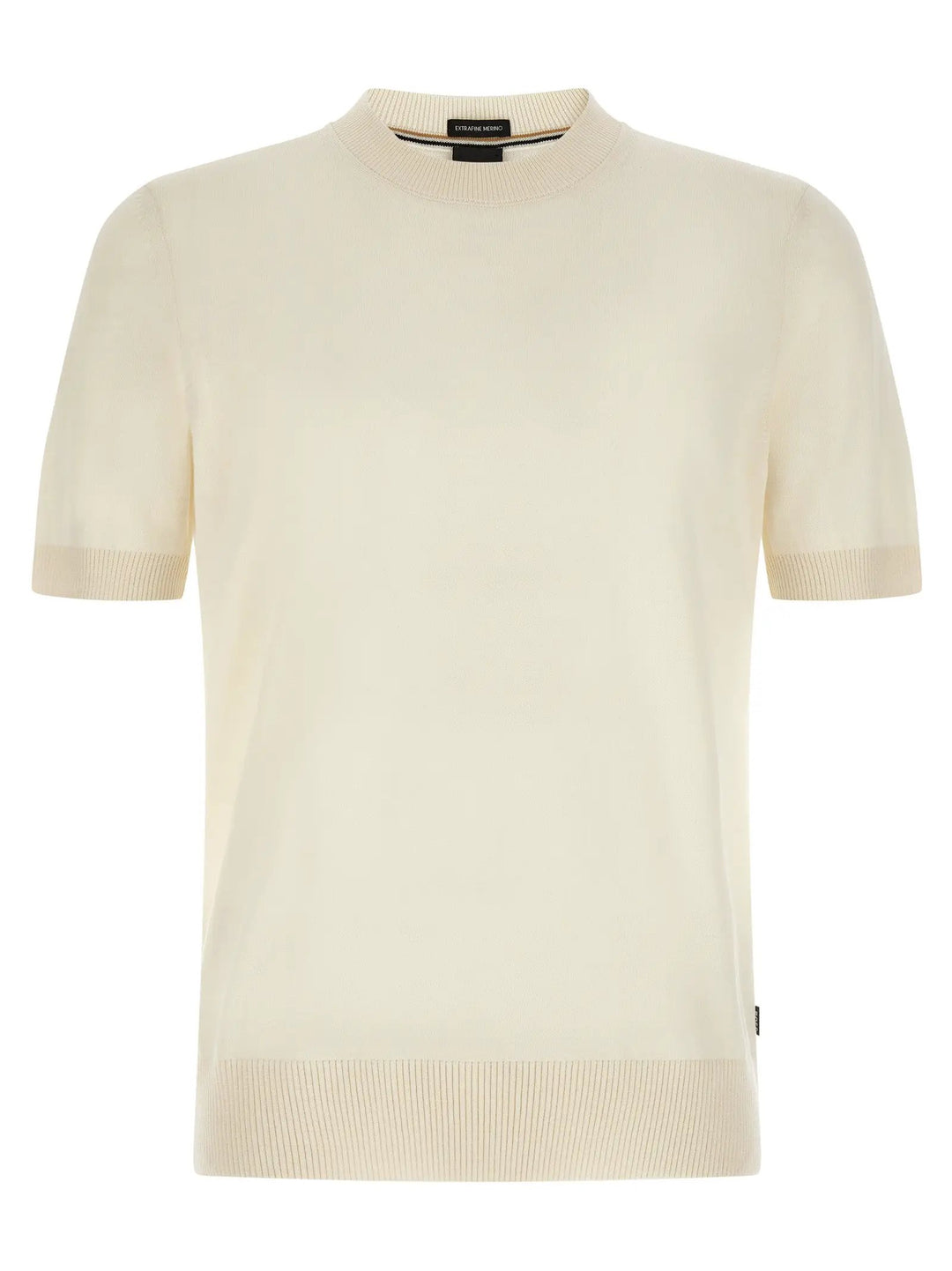 Hugo Boss Sample Sale | Hugo Boss White Virgin Wool T-Shirt - | Designer outlet