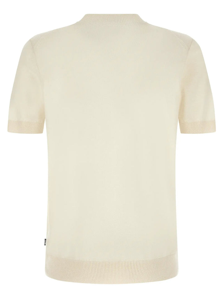 Hugo Boss Sample Sale | Hugo Boss White Virgin Wool T-Shirt - | Designer outlet