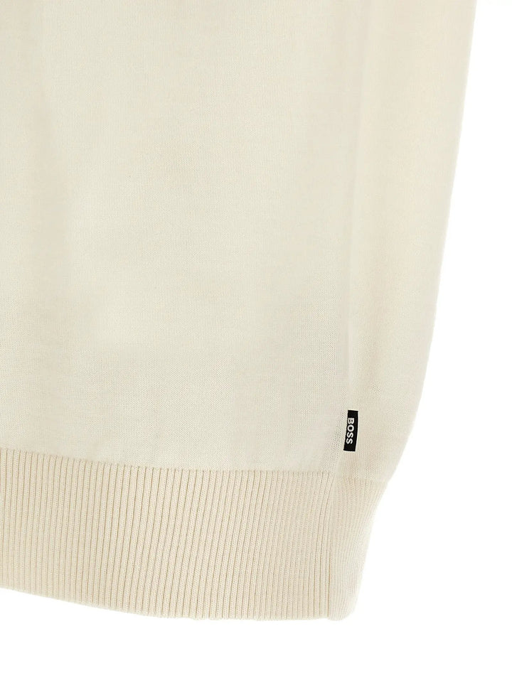 Hugo Boss Sample Sale | Hugo Boss White Virgin Wool T-Shirt - | Designer outlet