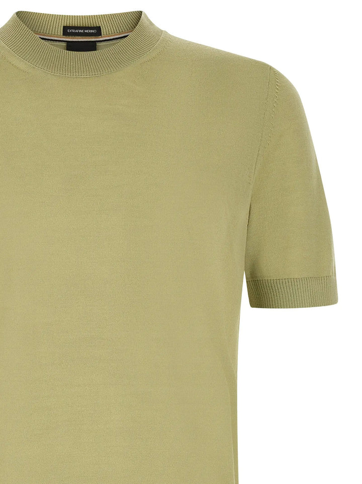 Hugo Boss Sample Sale | Hugo Boss Bicolor Virgin Wool T-Shirt - | Designer outlet