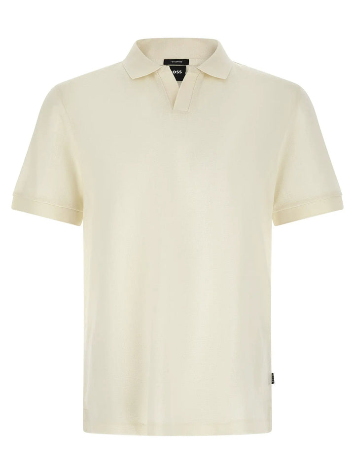 Hugo Boss Sample Sale | Hugo Boss White Cotton Polo Shirt - | Designer outlet