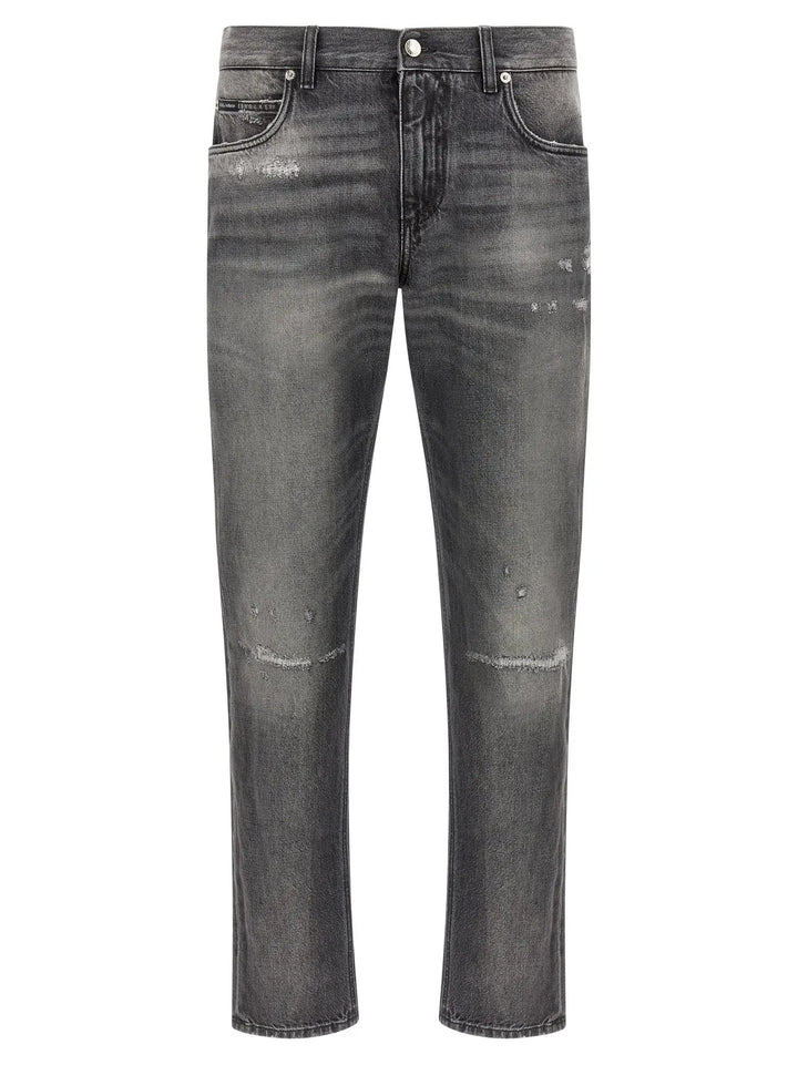 Dolce &amp; Gabbana Sample Sale | Dolce &amp; Gabbana Gray Cotton Jeans Denim - | Designer outlet