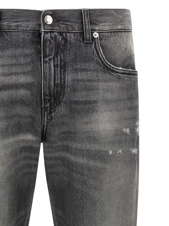 Dolce &amp; Gabbana Sample Sale | Dolce &amp; Gabbana Gray Cotton Jeans Denim - | Designer outlet