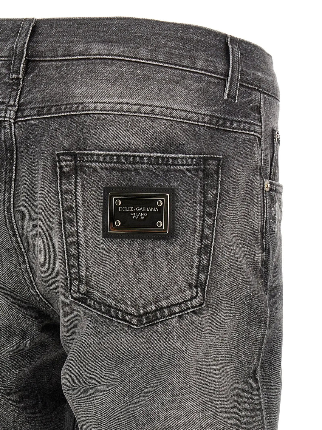 Dolce &amp; Gabbana Sample Sale | Dolce &amp; Gabbana Gray Cotton Jeans Denim - | Designer outlet