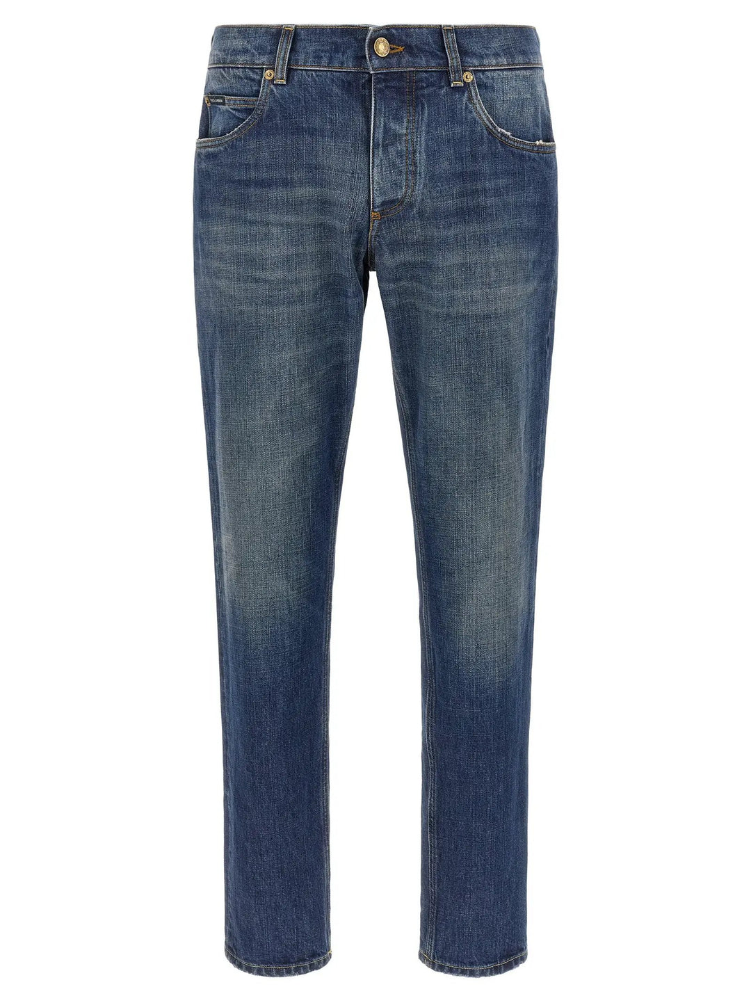 Dolce &amp; Gabbana Sample Sale | Dolce &amp; Gabbana Blue Cotton Straight-Leg Jeans - | Designer outlet