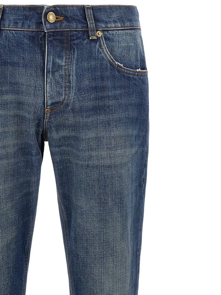 Dolce &amp; Gabbana Sample Sale | Dolce &amp; Gabbana Blue Cotton Straight-Leg Jeans - | Designer outlet
