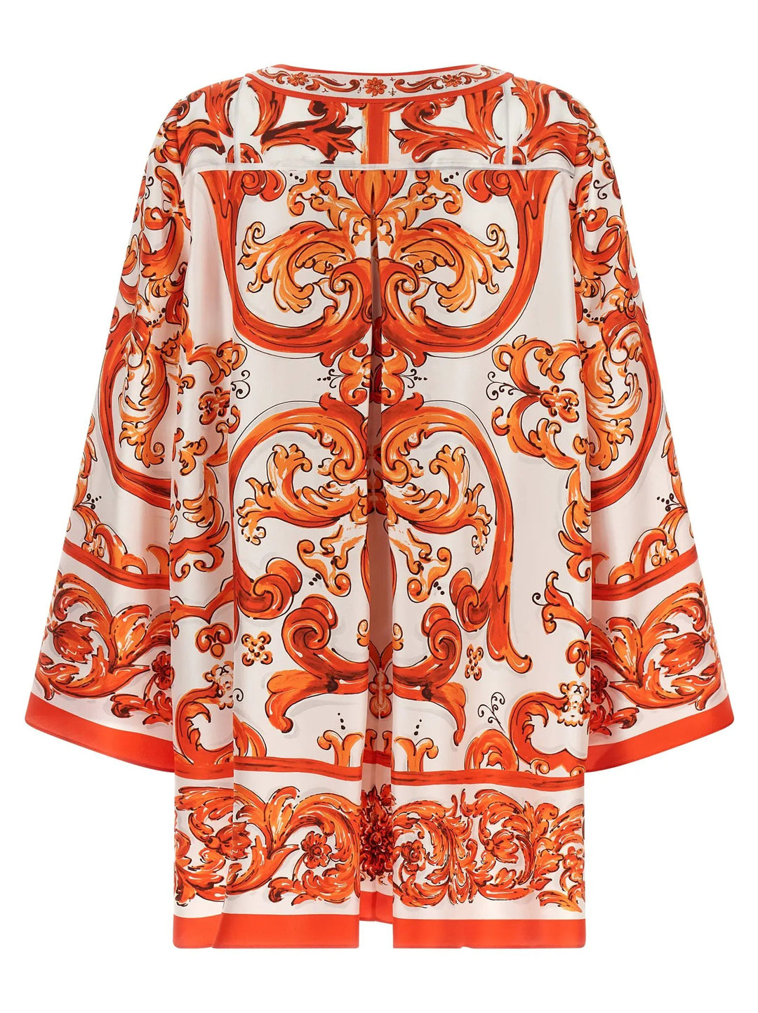 Dolce &amp; Gabbana Sample Sale | Dolce &amp; Gabbana Orange Silk Short Dress - | Designer outlet
