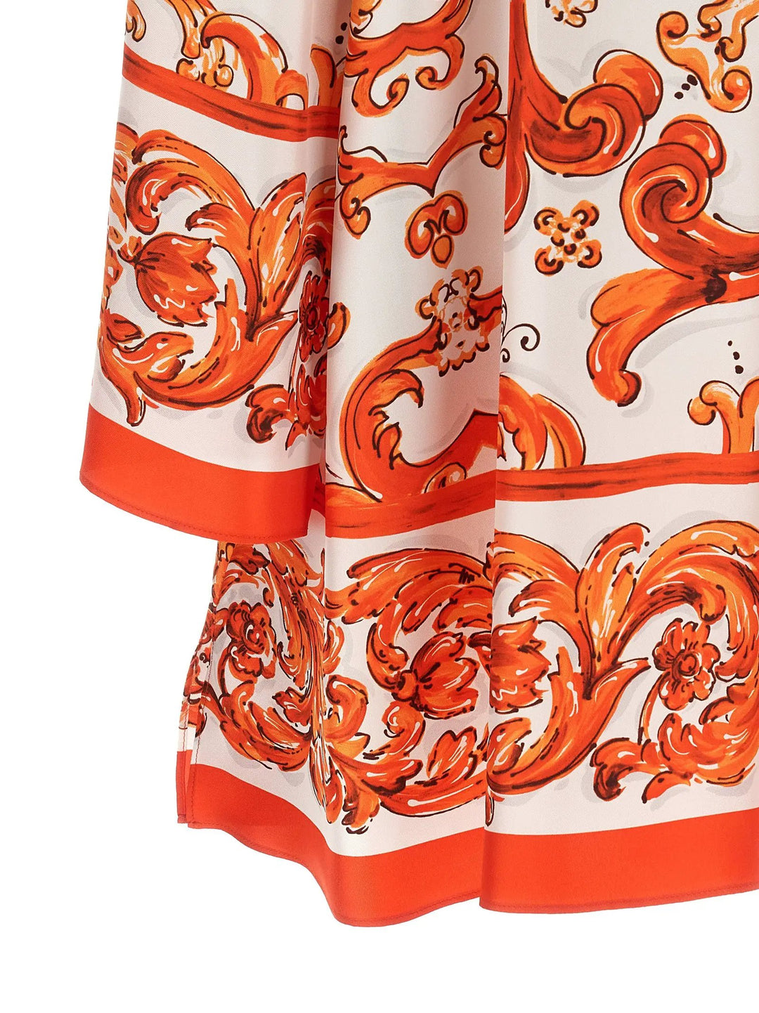 Dolce &amp; Gabbana Sample Sale | Dolce &amp; Gabbana Orange Silk Short Dress - | Designer outlet