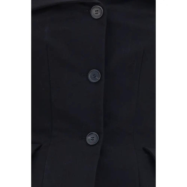 Magda Butrym Black Silk Waistcoat