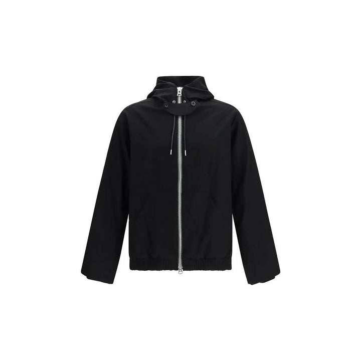 Sacai Black Wool Oves Aries Full-Length Jacket