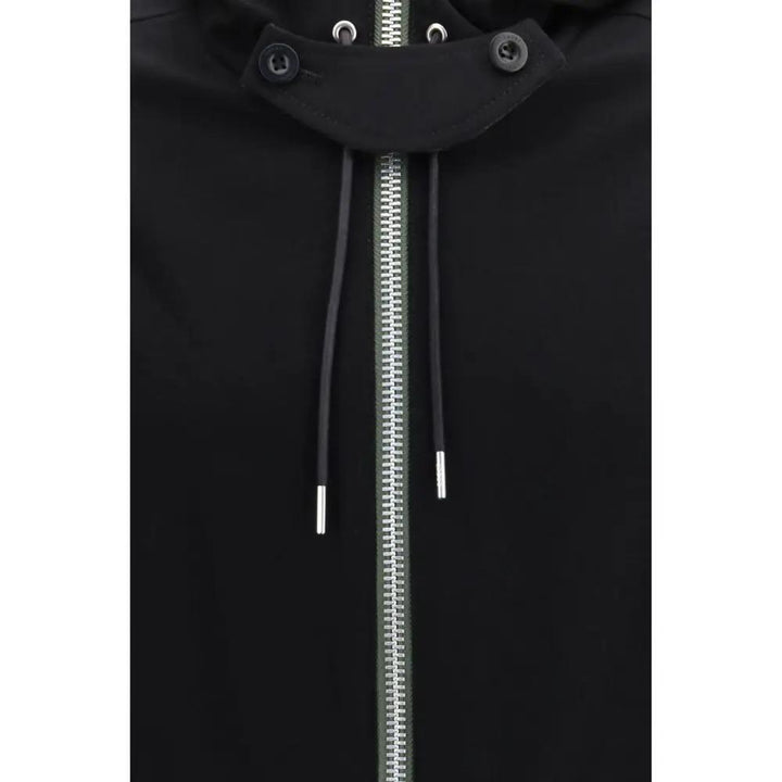 Sacai Black Wool Oves Aries Full-Length Jacket