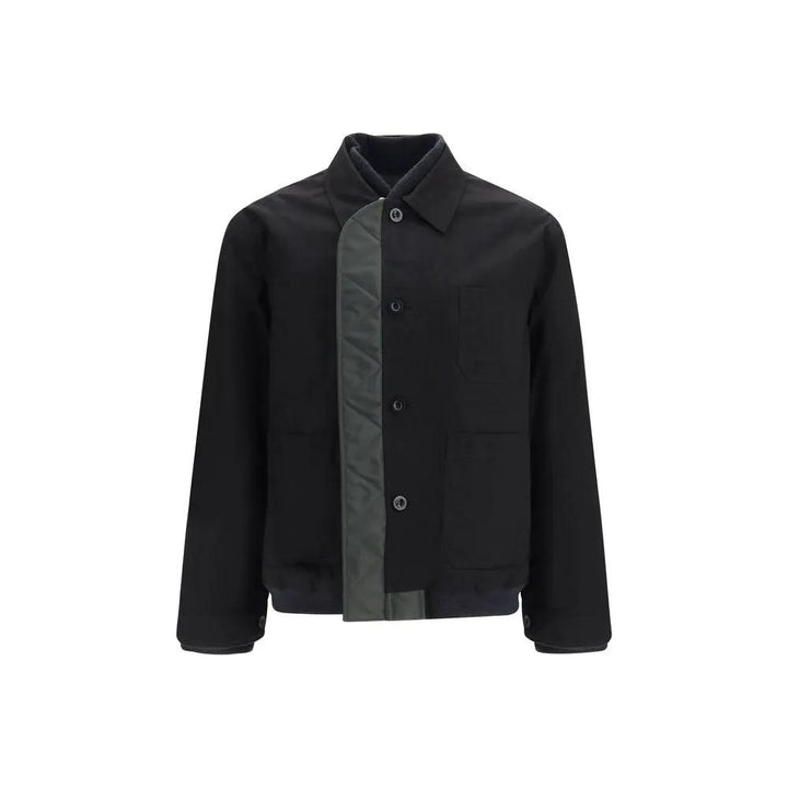 Sacai Black Nylon Bomber
