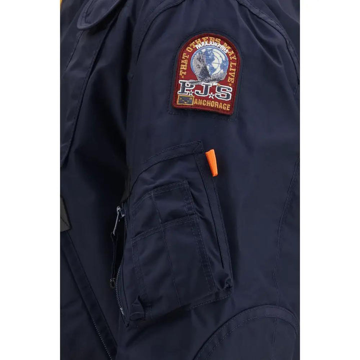 Parajumpers Blue Polyamide Bomber