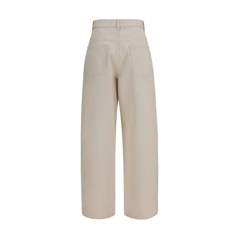 Rohe Beige Cotton Straight-Leg Jeans